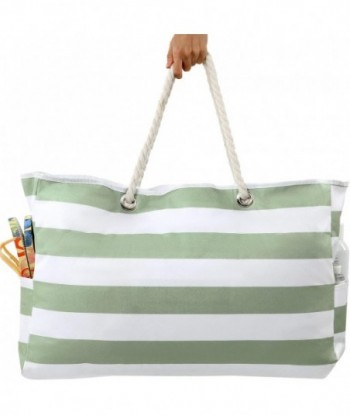 Sac de plage Clothirily pour femme - Grand sac fourre-tout, imperméable et résistant au sable avec fermeture éclair pour piscine