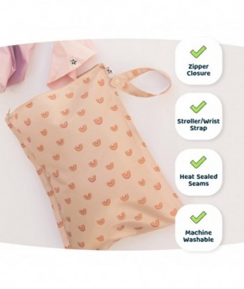 Lot de 2 sacs étanches anti-dégâts Tiny Twinkle - Sac imperméable et lavable pour le rangement en voyage, la poussette, la garderie, les couches pour bébé, le yoga, la plage, la piscine