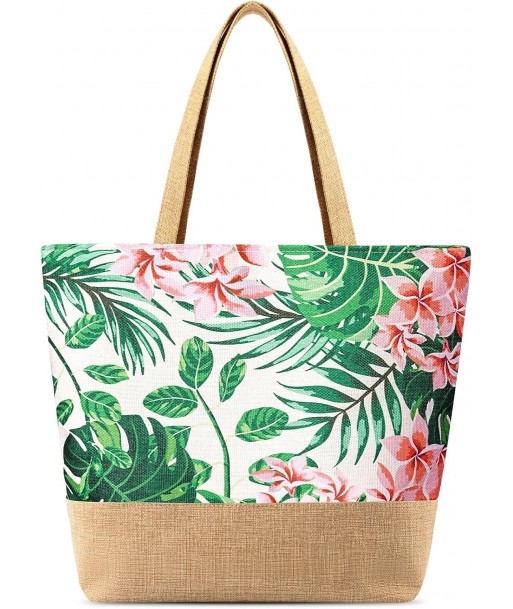 Sac de plage pour femme, grand sac fourre-tout de plage avec fermeture éclair, sac fourre-tout de plage en paille imperméable, sac de voyage pour natation et shopping