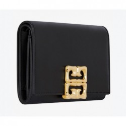 Femme Portefeuille 4G en cuir Box Noir