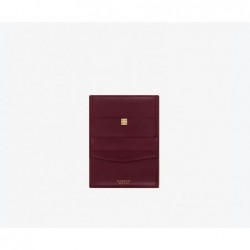 Femme Portefeuille 4G en cuir Box Rouge Oxblood