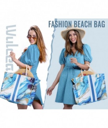 Sac de plage extra large en toile imperméable Wulcea avec fermeture éclair et poches, parfait pour les voyages, la piscine, la natation, la plage et les vacances