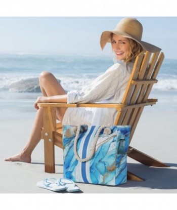 Sac de plage extra large en toile imperméable Wulcea avec fermeture éclair et poches, parfait pour les voyages, la piscine, la natation, la plage et les vacances