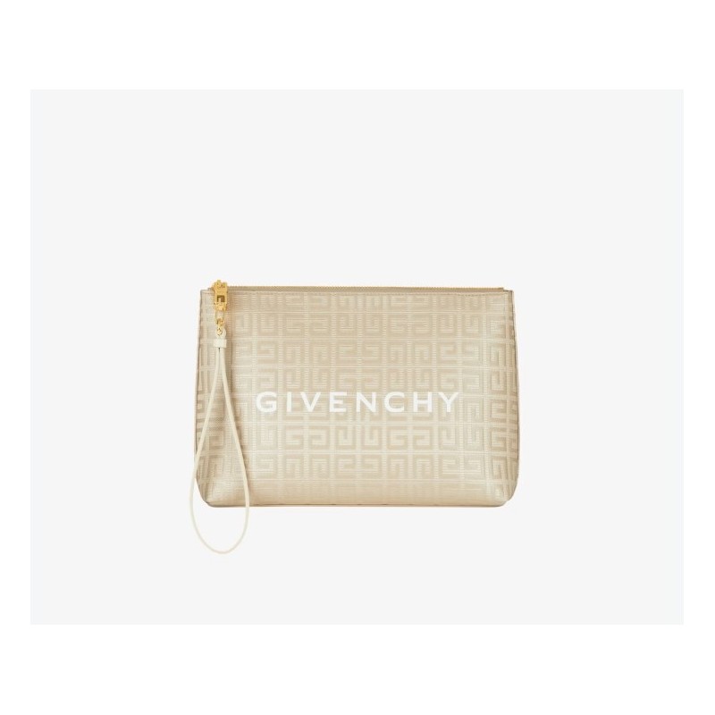 Femme Pochette GIVENCHY en toile enduite 4G Naturel beige