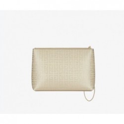 Femme Pochette GIVENCHY en toile enduite 4G Naturel beige