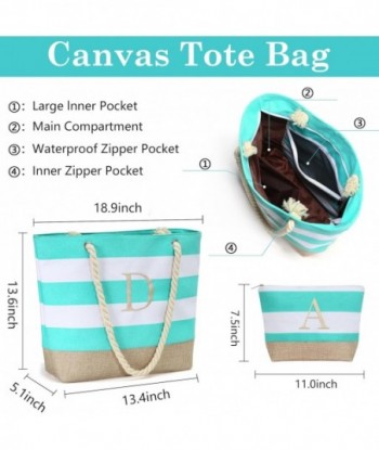 Cadeaux YOOLIFE pour femmes - Cadeaux d'anniversaire personnalisés pour maman Cadeaux fourre-tout de voyage Sac de plage avec initiales Cadeaux pour amie