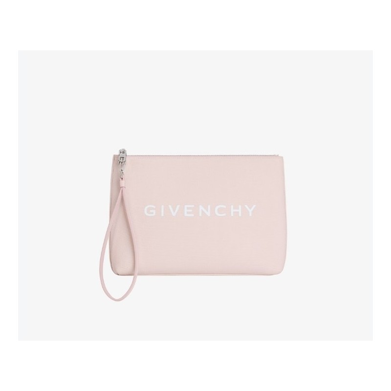 Pochette GIVENCHY en toile Rose Clair