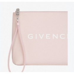 Pochette GIVENCHY en toile Rose Clair