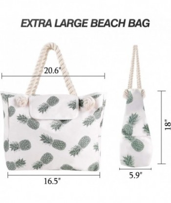 Sac de plage en toile imperméable extra large Genovega avec 4 poches intérieures pour les voyages, la salle de sport, la natation et les vacances à la plage