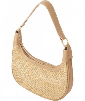 Mini petit sac en paille en forme de croissant, sac à main en paille, sac à main tissé, sac à main de vacances, sac à main en osier, sac à main d'été, sac à main de plage, sacs à bandoulière, sac à main pour femme