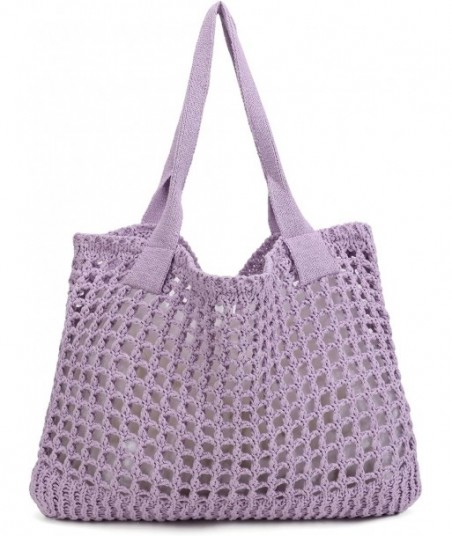 ENBEI Grands sacs fourre-tout de plage pour femmes Sacs à main à bandoulière Sac en tricot Sac fourre-tout esthétique pour la plage Sac fourre-tout au crochet mignon Sacs fourre-tout