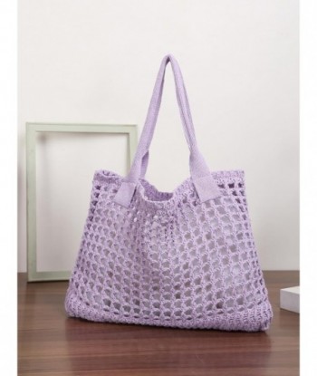 ENBEI Grands sacs fourre-tout de plage pour femmes Sacs à main à bandoulière Sac en tricot Sac fourre-tout esthétique pour la plage Sac fourre-tout au crochet mignon Sacs fourre-tout