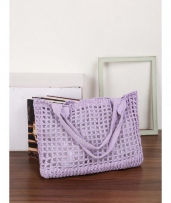 ENBEI Grands sacs fourre-tout de plage pour femmes Sacs à main à bandoulière Sac en tricot Sac fourre-tout esthétique pour la plage Sac fourre-tout au crochet mignon Sacs fourre-tout