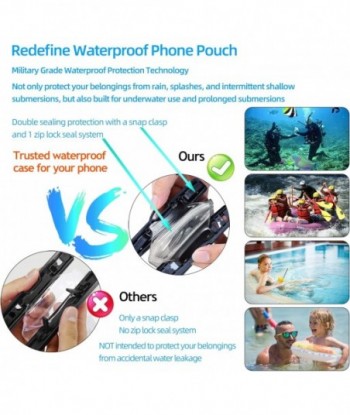 Pochette étanche universelle pour téléphone AiRunTech, accessoires essentiels pour la plage, protection pour iPhone, passeport, argent, résistant au sable, natation, Sup, surf, jetski, indispensable