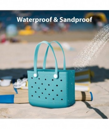 Sac de plage en caoutchouc de taille moyenne pour hommes et femmes, sac de voyage de grande capacité, sac fourre-tout de plage pour la plage, le bateau, la piscine