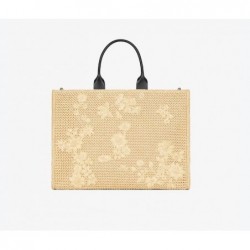 Givenchy Plage
Cabas G-Tote medium en raphia à broderie florale