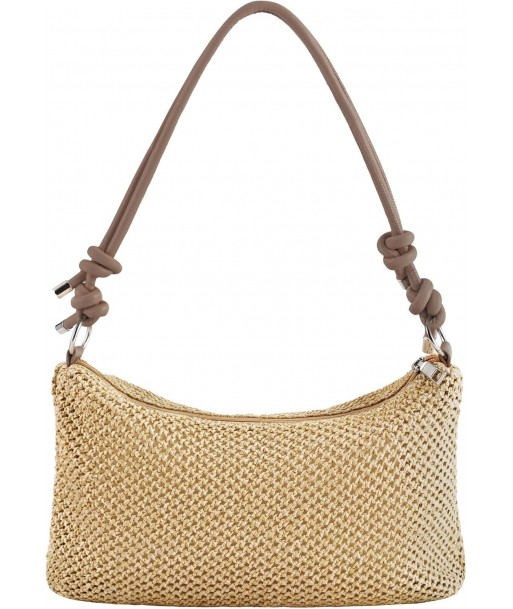 NIUEIMEE ZHOU Sac à bandoulière en paille pour femme Sac fourre-tout de plage tissé Sacs à main Hobo avec bandoulière réglable