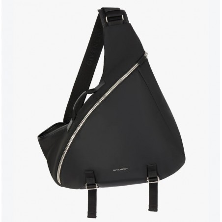 Homme Sac G-Zip Triangle grand modèle en nylon Noir