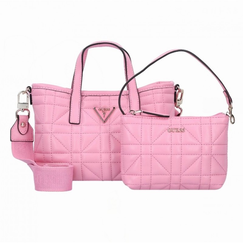 GUESS LATONA Sac à main 21cm, Sac bandoulière femme rose