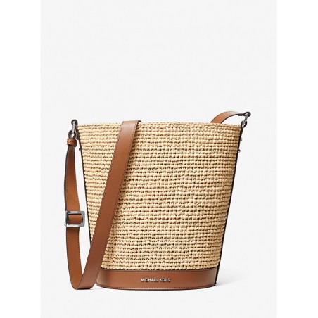 Michael Kors
Sac seau moyen en paille pour femme, sac messager