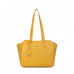 CAMÉLIA Sac porté épaule，Sac à main femme jaune vif