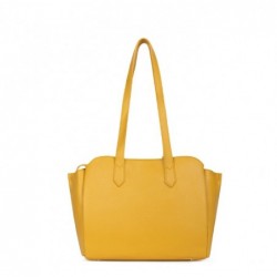 CAMÉLIA Sac porté épaule，Sac à main femme jaune vif