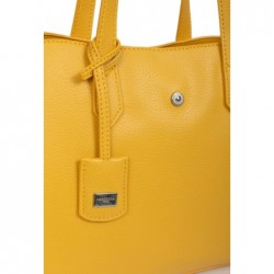 CAMÉLIA Sac porté épaule，Sac à main femme jaune vif