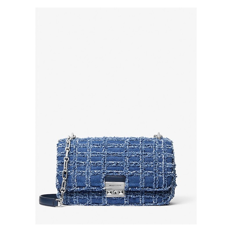 Michael Kors
Sac porté épaule Tribeca en denim effiloché femme