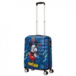 Valise de voyage American Tourister Disney, coque rigide, trolley, bleue