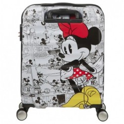 Valise de voyage Disney,coque rigide,trolley,4 roulettes, blanc